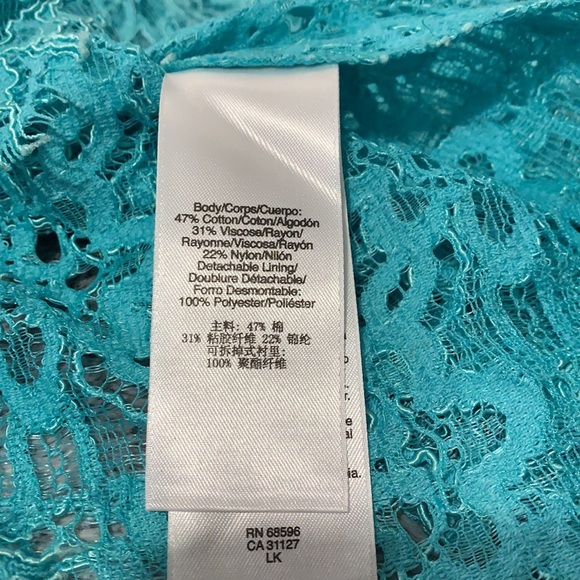 Sheer mint top | DKNY - Picture 4 of 4